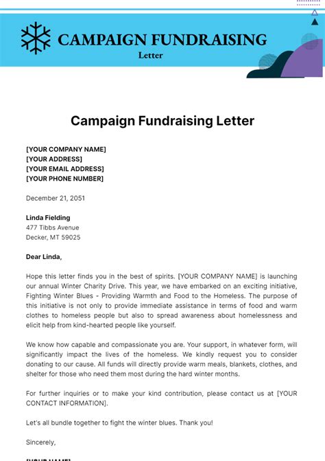 free fundraising letters.